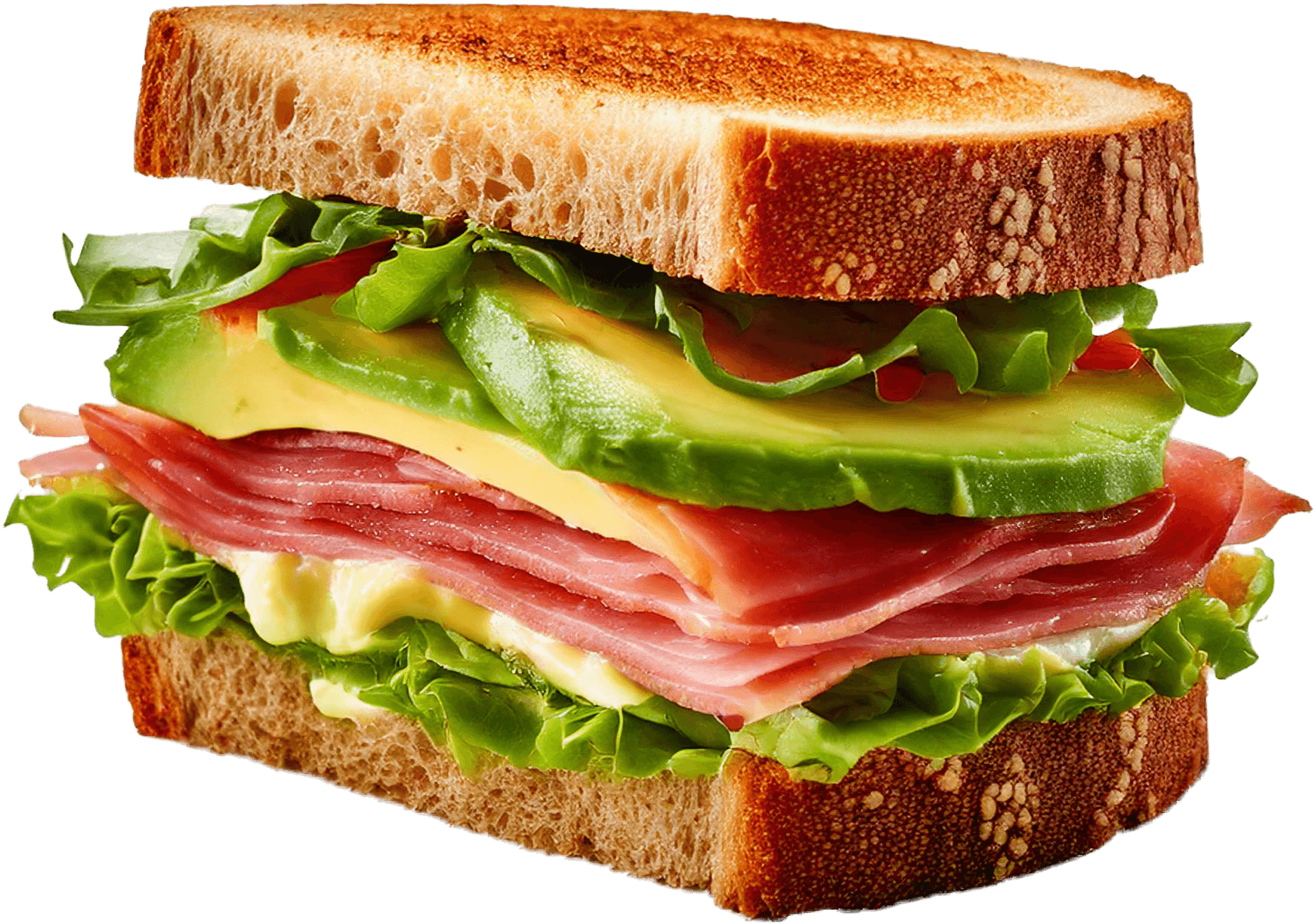 Avocado Ham Sandwich