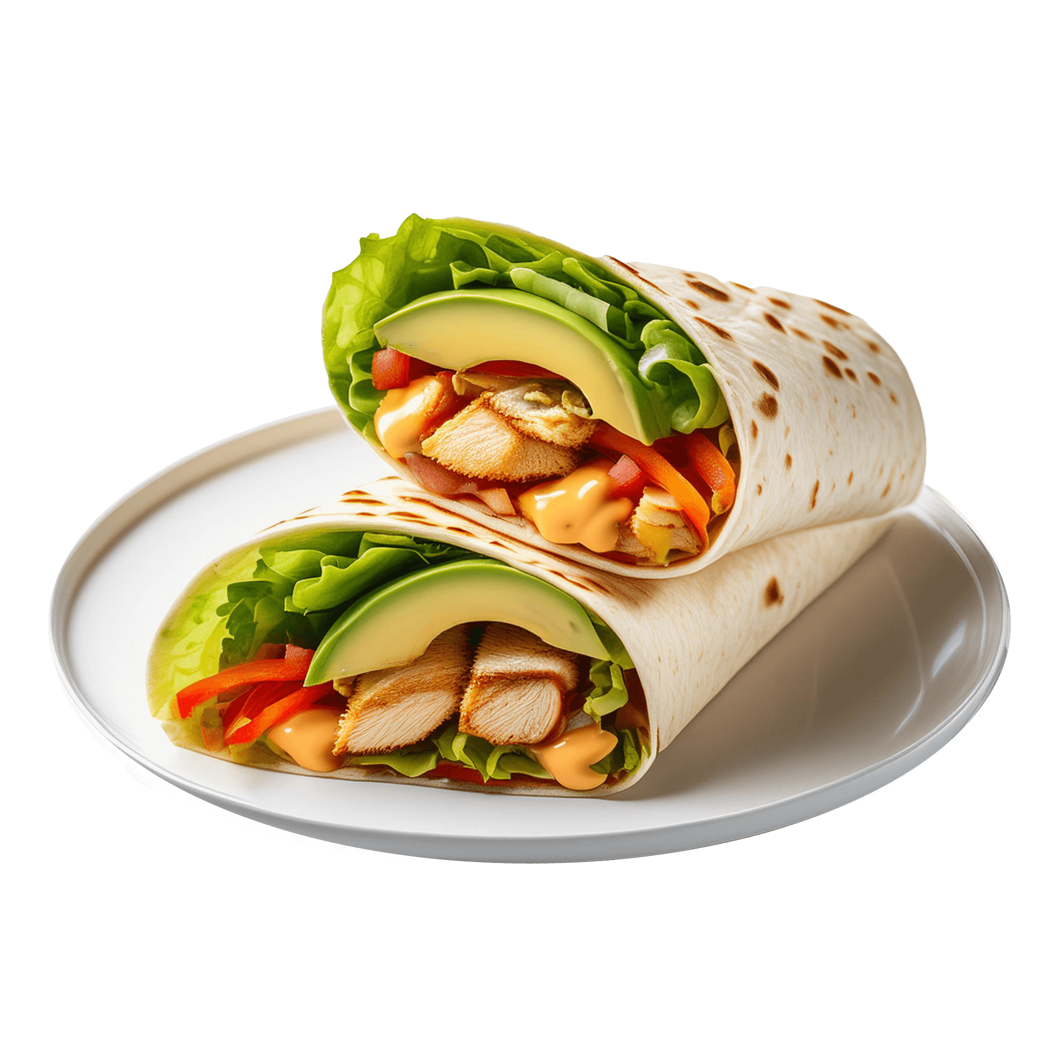 Baja Chicken Avocado Wrap