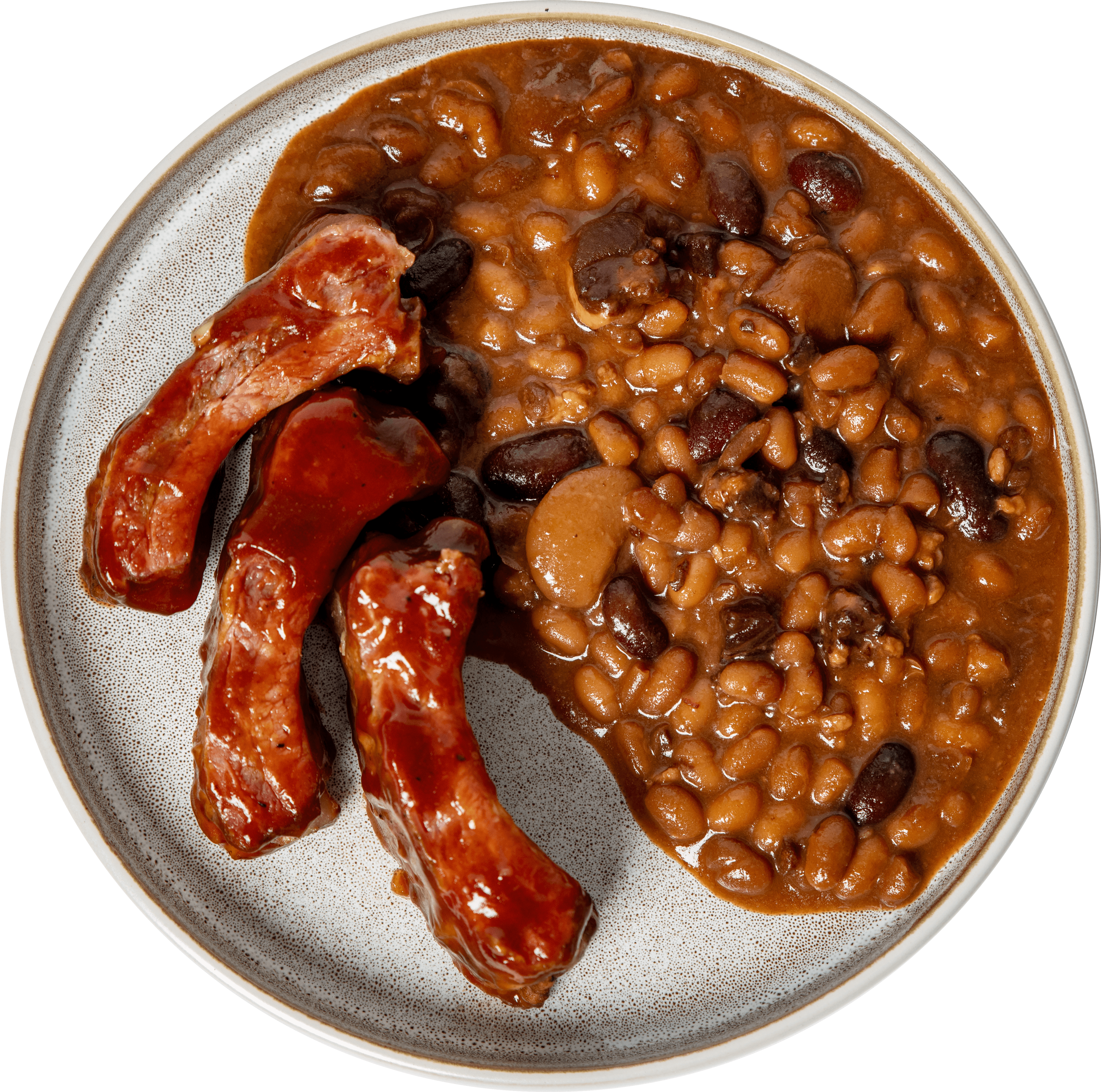 Ribs and Baked Beans